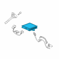 OEM 2003 Acura CL ECU Diagram - 37820-PGE-A62