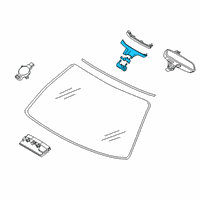 OEM 2022 BMW 530e Mirror Base Cover Set Diagram - 51-16-6-817-595