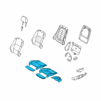 OEM 2009 BMW 135i Seat Upholstery, Leather Diagram - 52-10-9-177-100