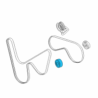 OEM Pontiac GTO Serpentine Idler Pulley Diagram - 19418226