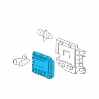 OEM GMC Sierra 2500 HD Engine Control Module Assembly (E86 Service-No Start) Diagram - 12654088