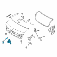 OEM 2015 Hyundai Genesis Key Sub Set-Trunk Diagram - 81250-B1A00