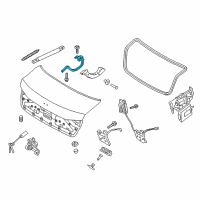 OEM Hyundai Genesis Hinge Assembly-Trunk Lid, LH Diagram - 79210-B1010