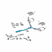 OEM 2010 Toyota Camry Intermed Pipe Diagram - 17420-31450