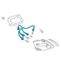 OEM 2003 Infiniti M45 Socket Assembly-Rear Combination Lamp, R Diagram - 26551-CR000