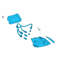 OEM Infiniti M45 Lamp Assembly-Rear Combination, LH Diagram - 26555-CR925