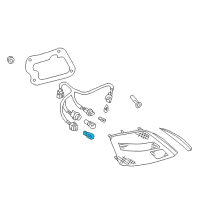 OEM 2003 Infiniti FX45 Tail Lamp Bulb Diagram - 26261-89947