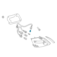 OEM 2000 Nissan Maxima Bulb-License Plate Lamp Diagram - 26261-89965