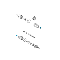 OEM Clamp, Front Wheel Drive Shaft Boot Retainer (Multiple Upc/Fna'S) Diagram - 7849180