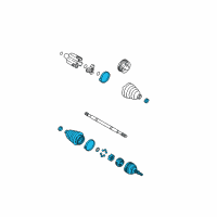 OEM 2005 Cadillac DeVille Joint Kit, Front Wheel Drive Shaft Cv Diagram - 26075597