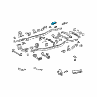 OEM 2014 Lexus GX460 Bracket Sub-Assembly, Rear Diagram - 51301-60050