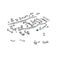 OEM Toyota FJ Cruiser Stiffener Mount Bracket Diagram - 5150D-60020