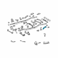 OEM 2015 Lexus GX460 Bracket Sub-Assembly, Rear Diagram - 51027-60030