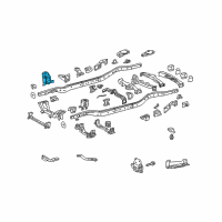 OEM Toyota FJ Cruiser Stiffener Mount Bracket Diagram - 51502-60050