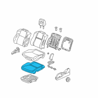 OEM 2003 Honda Pilot Pad, Left Front Seat Cushion Diagram - 81532-S9V-A01