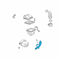 OEM 2000 Nissan Sentra Duct Assembly-Air Diagram - 16554-4M801