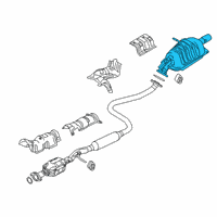 OEM 2020 Toyota Yaris Muffler Diagram - 17430-WB005