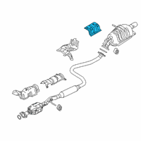 OEM 2020 Toyota Yaris Heat Shield Diagram - 58327-WB003