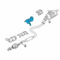 OEM Toyota Yaris iA Heat Shield Diagram - 58154-WB001