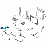 OEM 2010 BMW X6 Radiator Coolant Hose Diagram - 17-12-7-591-230