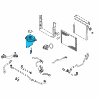 OEM 2019 BMW X6 Coolant Expansion Tank Diagram - 17-13-8-621-092