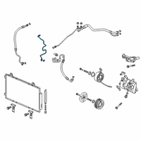 OEM 2021 Acura RDX Pipe Complete , Receiver Diagram - 80341-TJB-A01