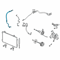 OEM Acura RDX Hose Complete , Suction Diagram - 80311-TJB-A01