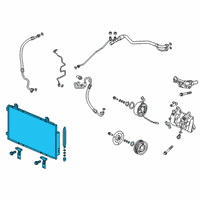 OEM 2020 Acura RDX Condenser Assembly Diagram - 80100-TJB-A01