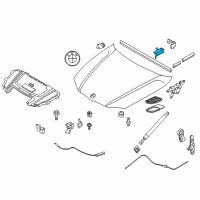 OEM 2012 BMW M3 Lower Section Seal Of Engine Hood, Left Diagram - 51-76-7-124-759