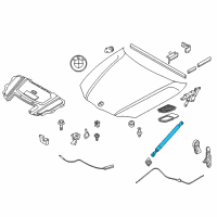 OEM 2012 BMW M3 Gas Pressurized Spring Diagram - 51-23-7-129-190