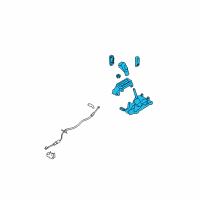 OEM Ford Edge Gear Shift Assembly Diagram - 9T4Z-7210-RB