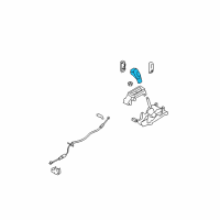 OEM Ford Edge Shift Knob Diagram - 9T4Z-7213-AA