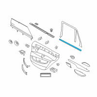 OEM 2017 BMW X5 Channel Seal, Inner, Door, Rear Right Diagram - 51-22-7-289-642