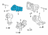 OEM 2021 Ford Bronco INSULATOR ASY Diagram - MB3Z-6038-E