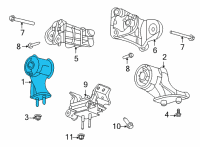 OEM 2022 Ford Bronco INSULATOR ASY Diagram - MB3Z-6038-D