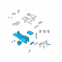 OEM 2009 Infiniti FX50 Console Assembly-Center Diagram - 96910-1CE1A