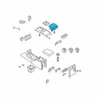 OEM Infiniti Cup Holder Assembly Diagram - 68430-1CA6A