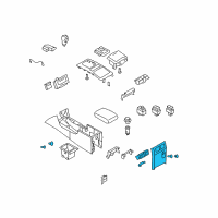 OEM Infiniti FX35 Finisher-Console Box Diagram - 96930-1CA0B