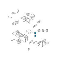 OEM 2009 Infiniti FX50 Power Socket Assembly Diagram - 25331-2Y90A