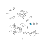 OEM 2012 Infiniti FX50 Switch-A/C Diagram - 25170-JJ50C