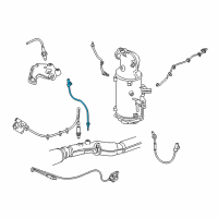 OEM 2018 Chevrolet Equinox Exhaust Temperature Sensor Diagram - 55594234