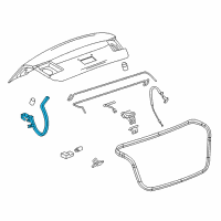 OEM 2016 Chevrolet Cruze Hinge Diagram - 42358263