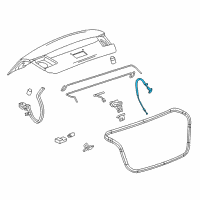 OEM 2013 Chevrolet Cruze Emergency Handle Diagram - 95930495