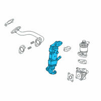 OEM 2019 Honda Clarity Cooler Comp, EGR Diagram - 18720-5WJ-A01