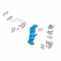 OEM Honda Cooler Comp, EGR Diagram - 18720-5WJ-A01