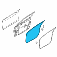 OEM 2017 Hyundai Sonata Weatherstrip Assembly-Front Door Side LH Diagram - 82130-C1000