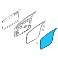 OEM 2015 Hyundai Sonata Weatherstrip-Front Door Body Side LH Diagram - 82110-C1000-TRY