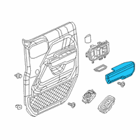 OEM 2021 Jeep Gladiator Armrest-Front Door Trim Diagram - 6RL50TX7AB