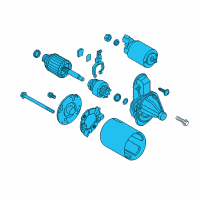 OEM 2012 Hyundai Accent Starter Assembly Diagram - 36100-2B100