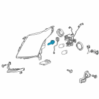 OEM 2015 Cadillac SRX Hid Bulb Diagram - 13501591